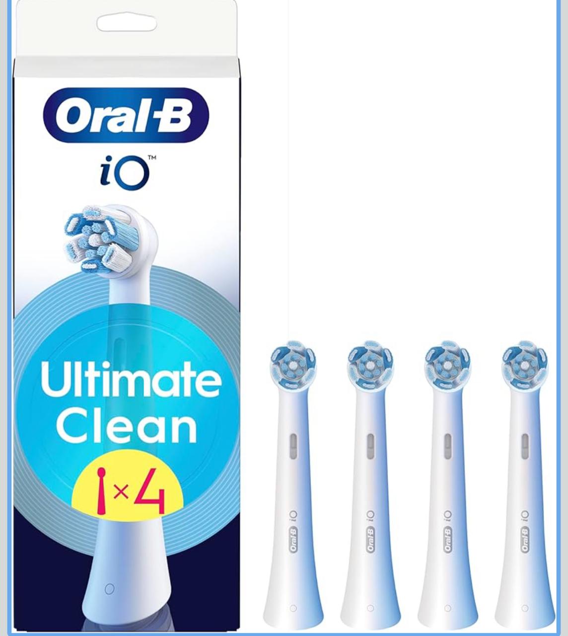 Oral-B iO Series Ultimate Clean Replacement Brush Heads 4 pack White